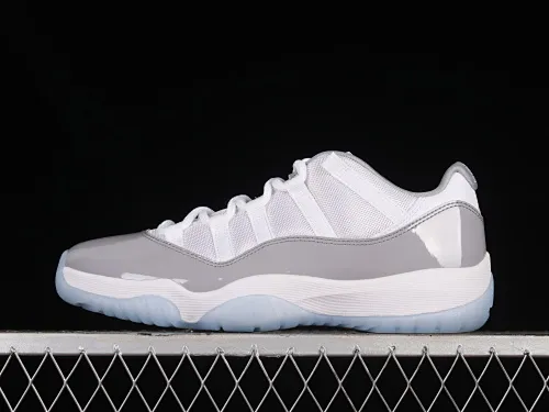 All categories Air Jordan Jordan series basketball shoes Air Jordan 11 LJR version Air Jordan 11 Low "Cement Grey" AJ11 Joe 11 cool gray low-top basketball shoes AV2187-140